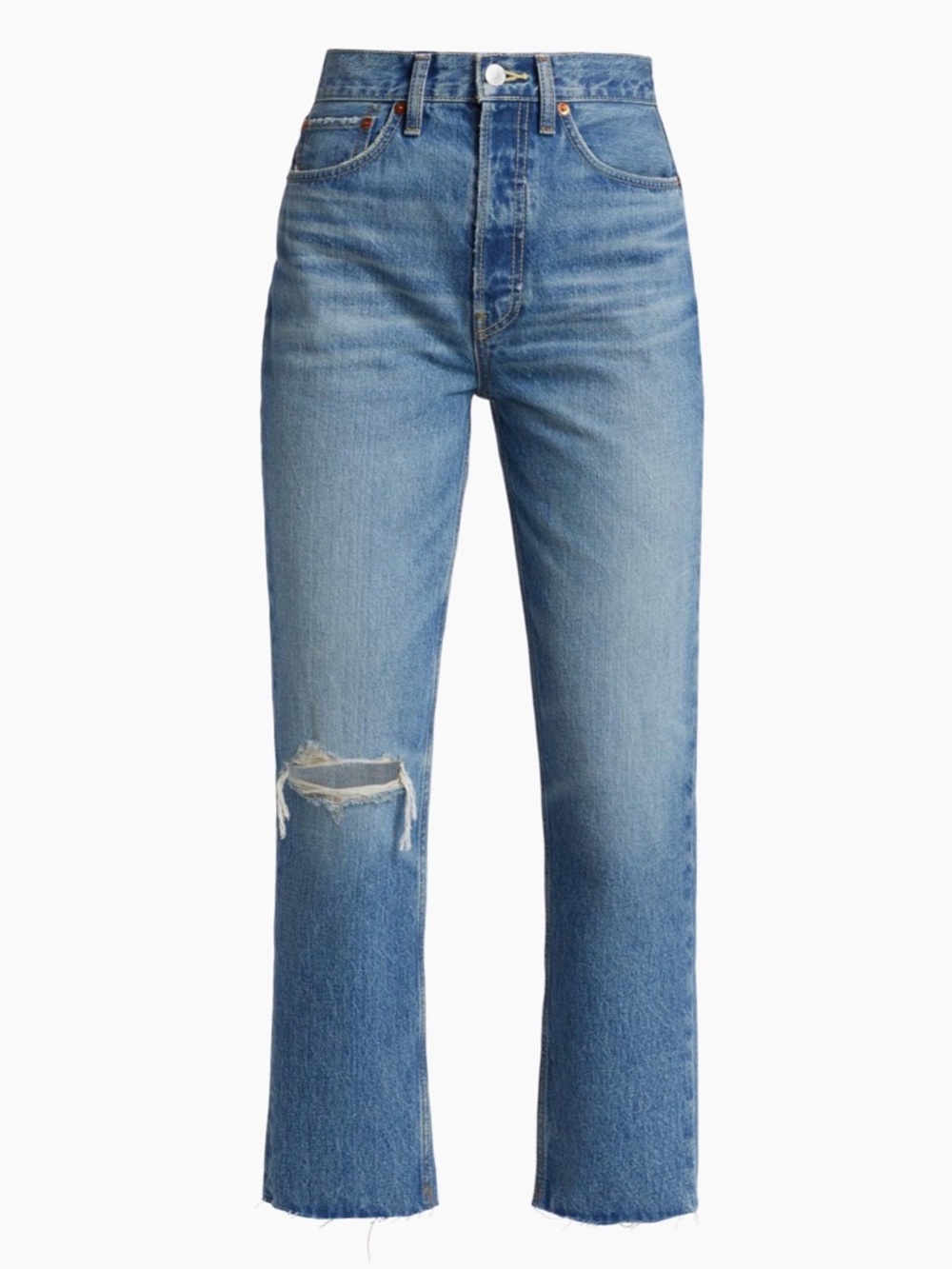 RE/DONE Ultra High Rise Stove Pipe Jeans